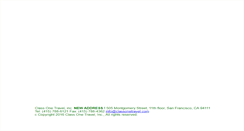 Desktop Screenshot of classonetravel.com