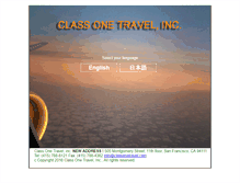 Tablet Screenshot of classonetravel.com